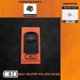 Holosun 509 ACSS to Walther PDP 1.0 optic adapter plate.